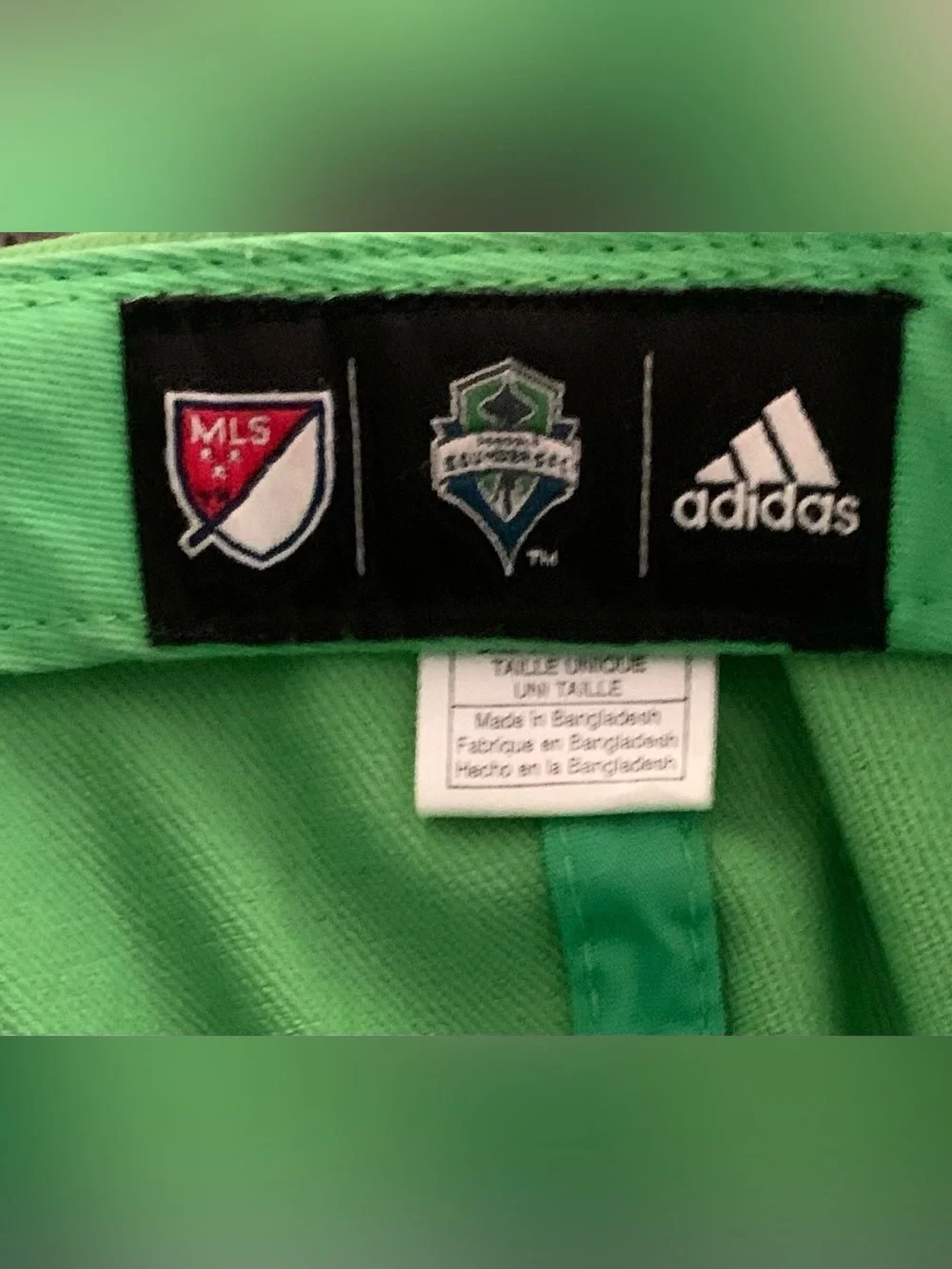 adidas  Officially Licensed Seattle Sounders FC MLS Rave Green Snapback Hat OS